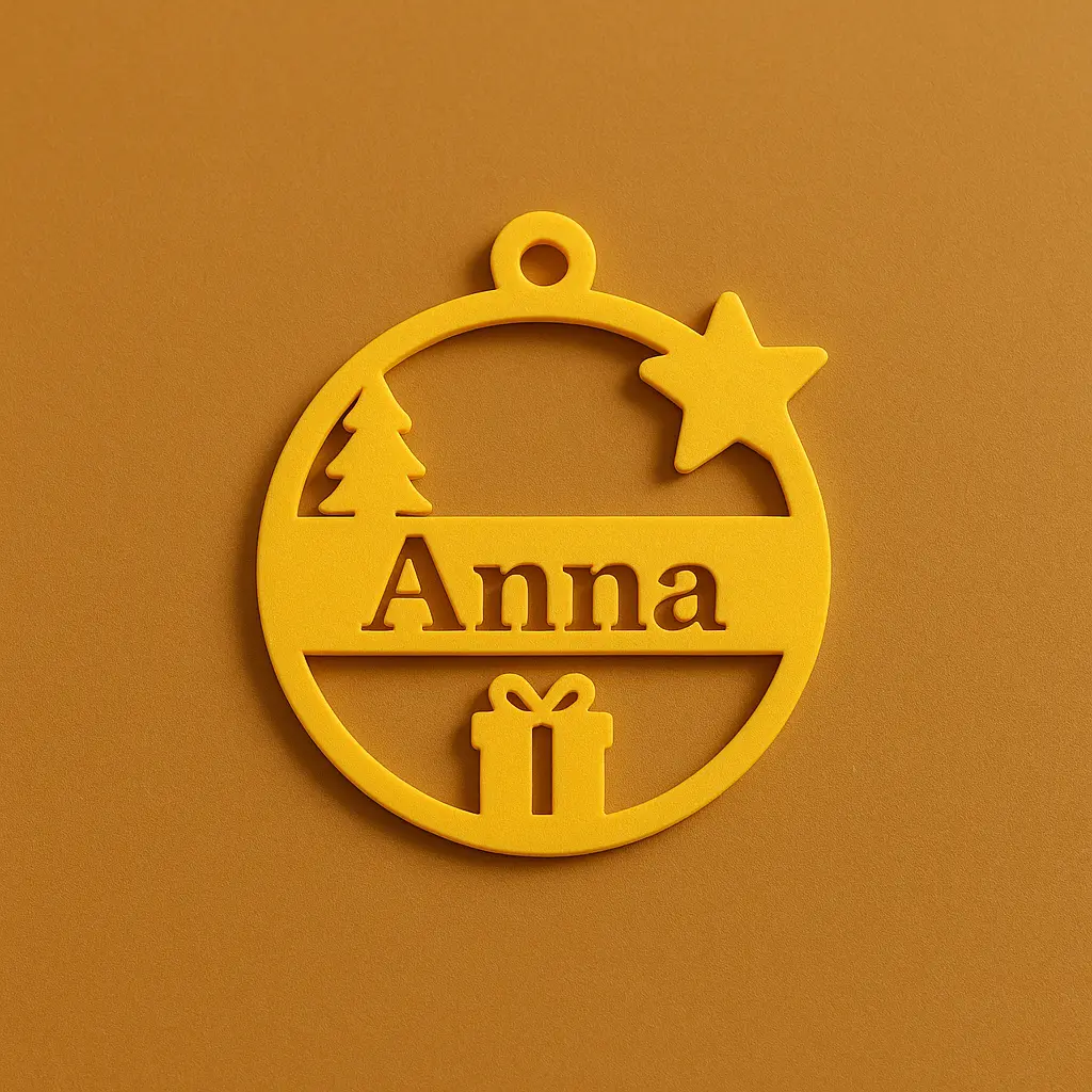 Personalisierter Weihnachtsanhänger – mit deinem Wunschnamen – Bild 3