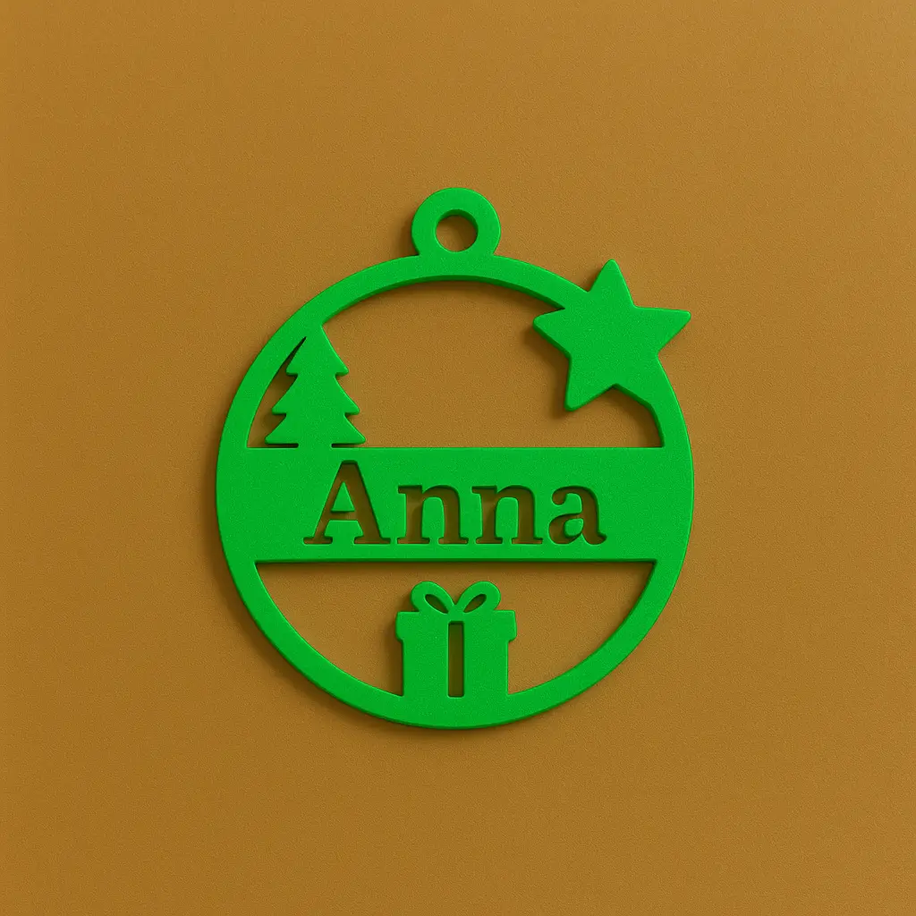 Personalisierter Weihnachtsanhänger – mit deinem Wunschnamen – Bild 5