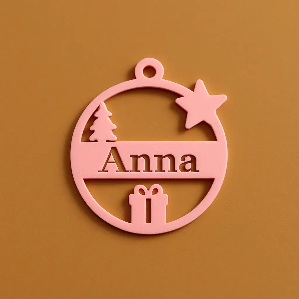 Personalisierter Weihnachtsanhänger – mit deinem Wunschnamen – Bild 2
