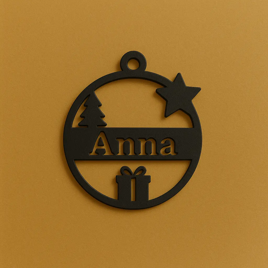 Personalisierter Weihnachtsanhänger – mit deinem Wunschnamen – Bild 7