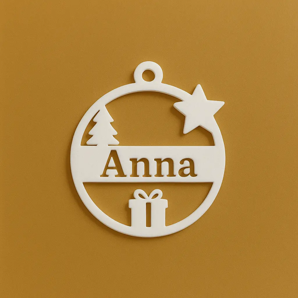 Personalisierter Weihnachtsanhänger – mit deinem Wunschnamen – Bild 6