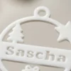 personalisierte weihnachtskugel Detail